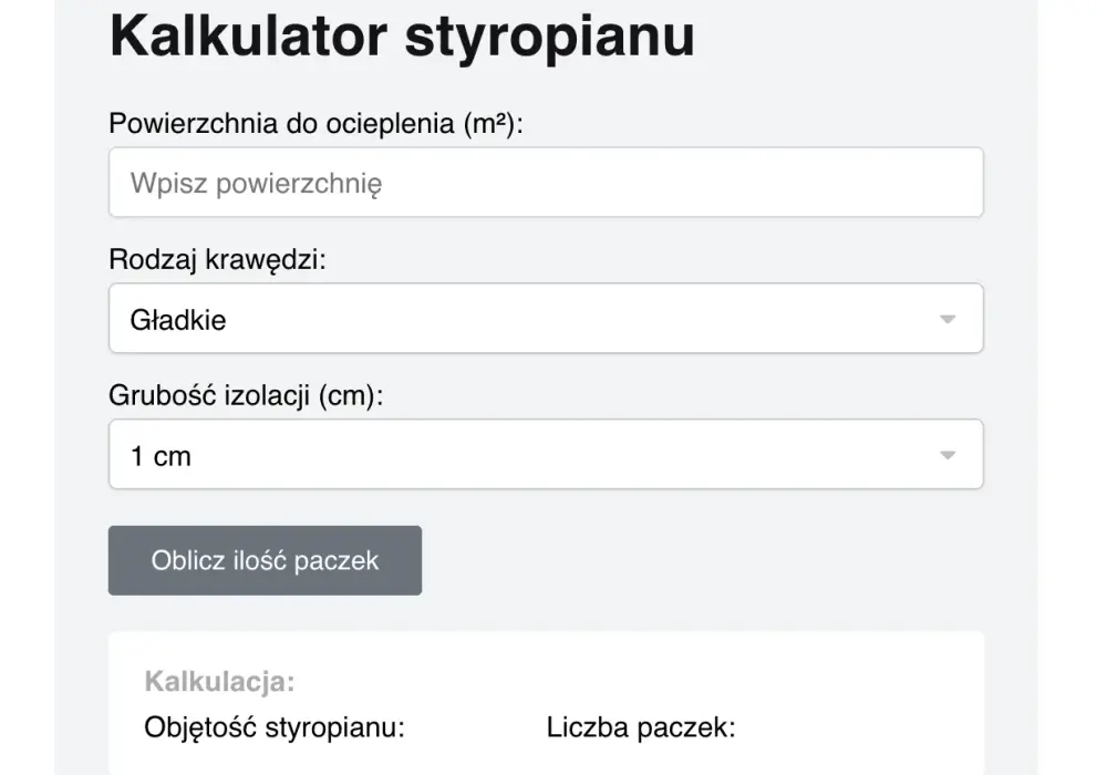 Styropian 10 cm: Ile m² ma paczka? Sprawdź obliczenia!