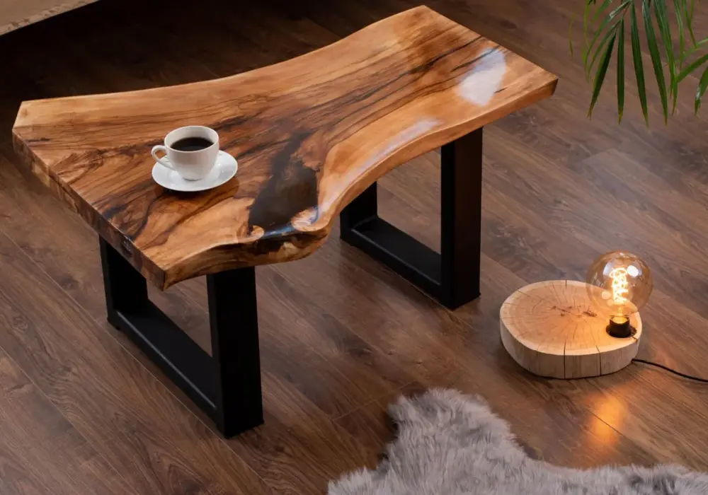 Stoliki drewno żywica: nowoczesne meble łączące naturę i design