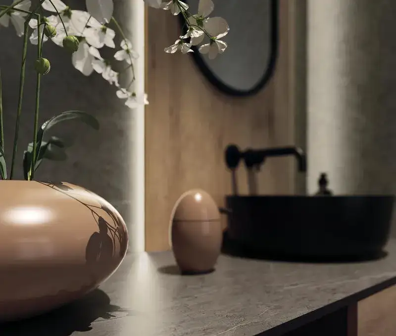 Zdjęcie Wytrawny szary kamień: elegancki design i wszechstronne zastosowanie